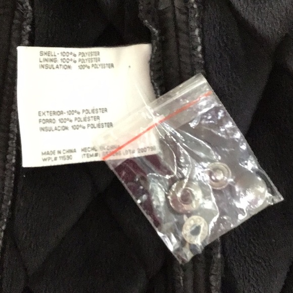 Weatherproof Black Quilted Snap Closure Jacket Size Medium - Picture 7 of 8